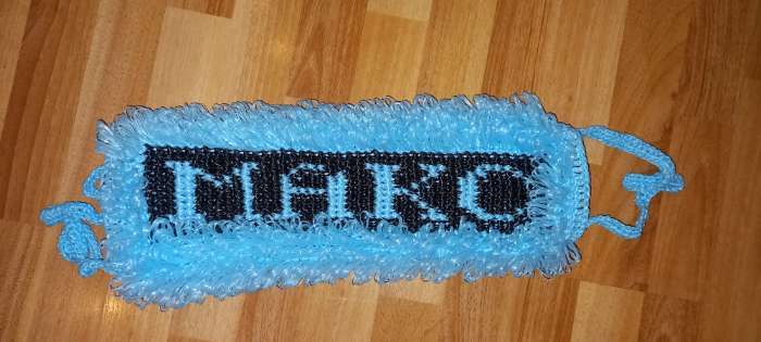 Фотография покупателя товара Пряжа "Для вязания мочалок" 100% полипропилен 400м/100±10 гр в форме цилиндра (голубой) - Фото 6