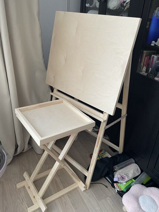 Фотография покупателя товара Столик для красок складной 38×40×64 см, сосна - Фото 1