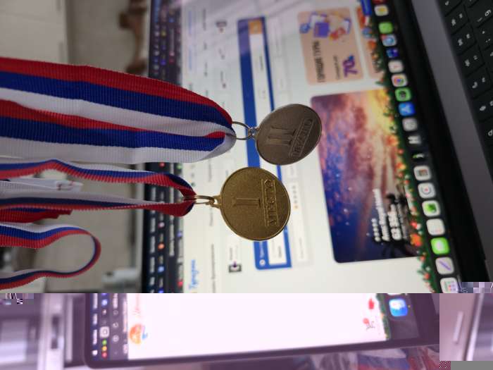 Фотография покупателя товара Медаль призовая «1 место» золото 066, d=3.5 см, с лентой - Фото 5