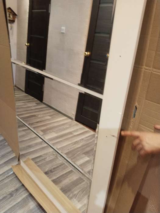 Фотография покупателя товара Шкаф – купе «Лорд», с зеркалом, 2 ящика, 2001×600×2200 мм, цвет белый - Фото 12