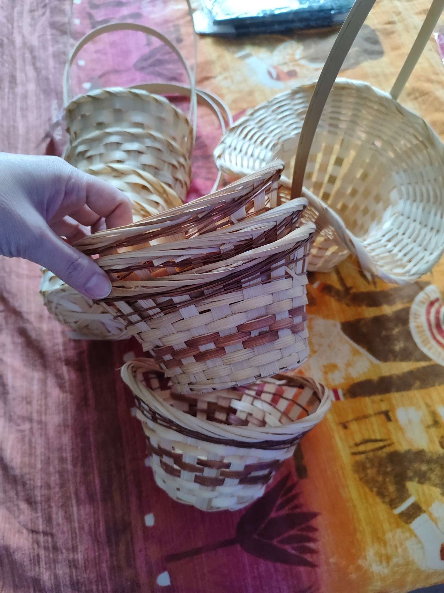 Фотография покупателя товара Корзина плетёная для хранения «Ладья», 15×13×8 см, бамбук - Фото 72