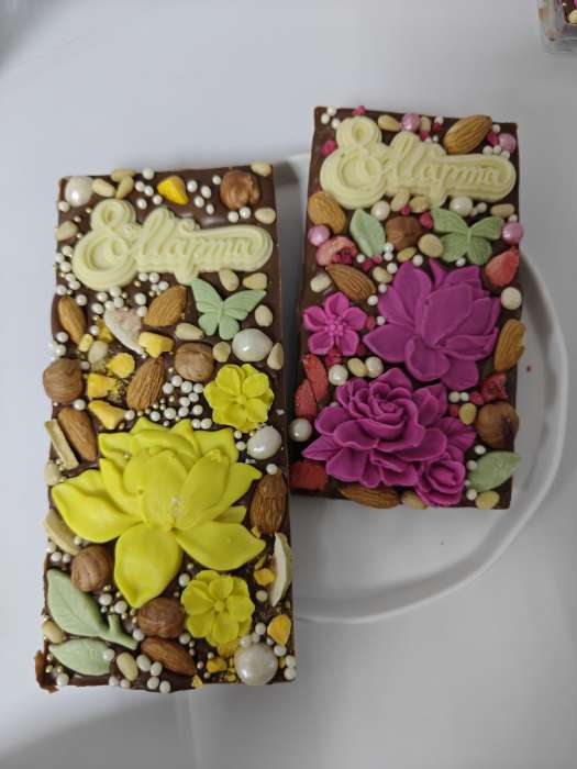 Фотография покупателя товара Форма для шоколада «Квадраты», пластик, 20.5×10×1 см, прозрачная - Фото 4