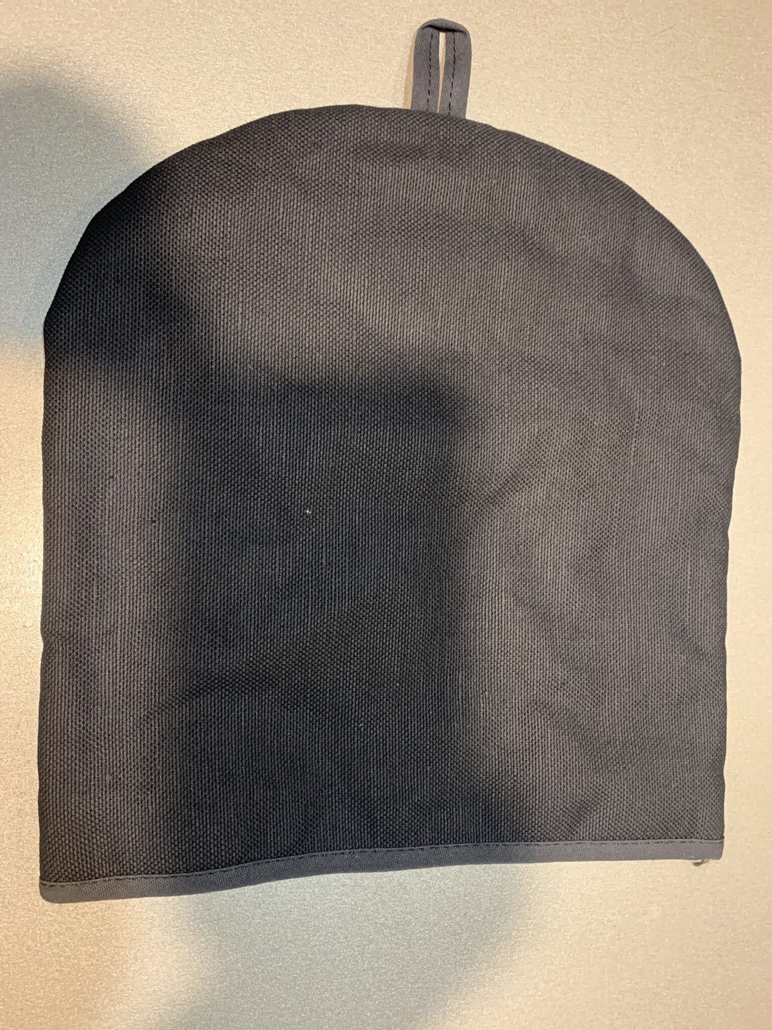 Фотография покупателя товара Грелка на чайник Этель Home collection black 28×28 см, 45% лён, 55% хлопок - Фото 6