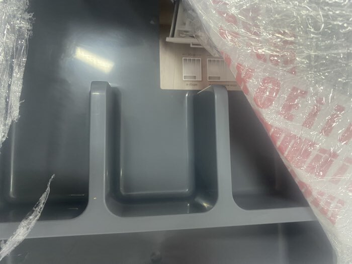 Фотография покупателя товара Лоток для столовых приборов раздвижной Martika «Смарт», 5 секций, 36×30×5 см, пластик, тёмно-серый - Фото 1