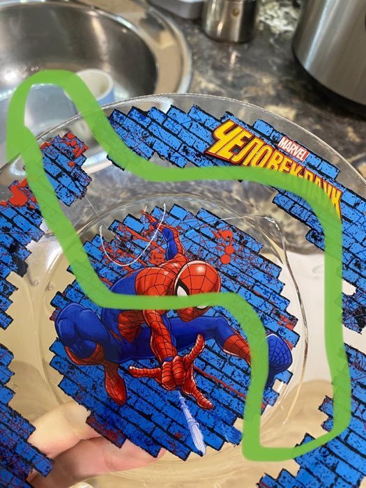Фотография покупателя товара Набор посуды детский Priority «Человек паук», 3 предмета