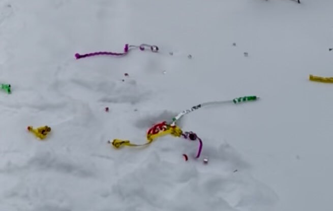 Фотография покупателя товара Хлопушка «С Новым годом!», пневматическая, 20 см - Фото 2
