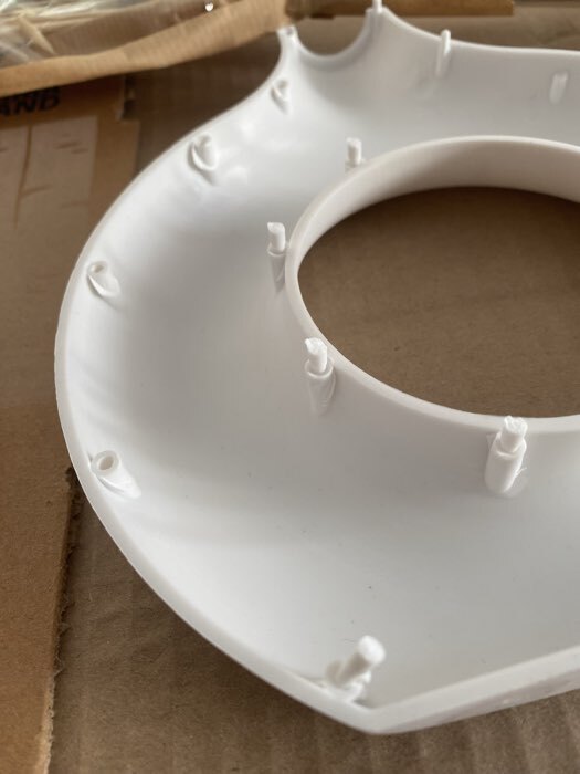 Фотография покупателя товара Ваза для сухоцветов Ring, пластик, 5×18×19.5 см, 600 мл, белая - Фото 2