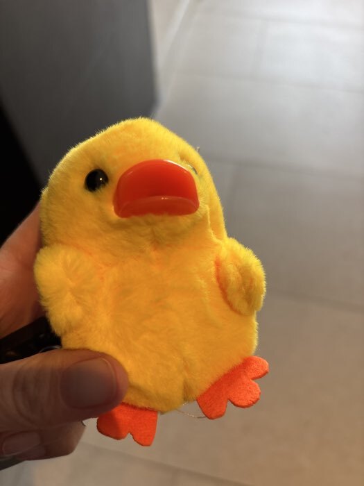 Фотография покупателя товара Брелок детский «Утка», 9 см, цвет жёлтый - Фото 1