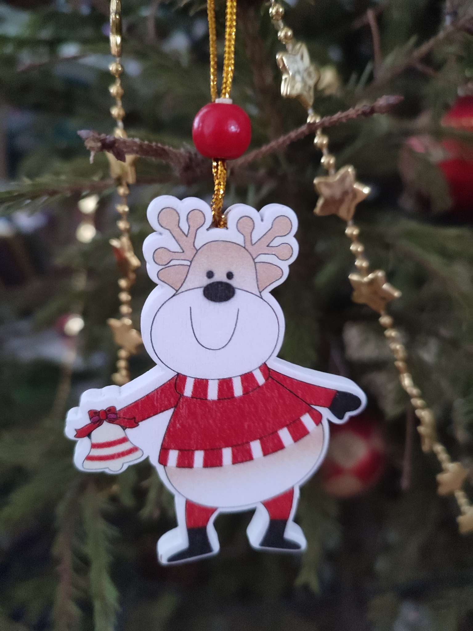 Фотография покупателя товара Елочная игрушка «Весёлые друзья», золотая нить, МИКС - Фото 1