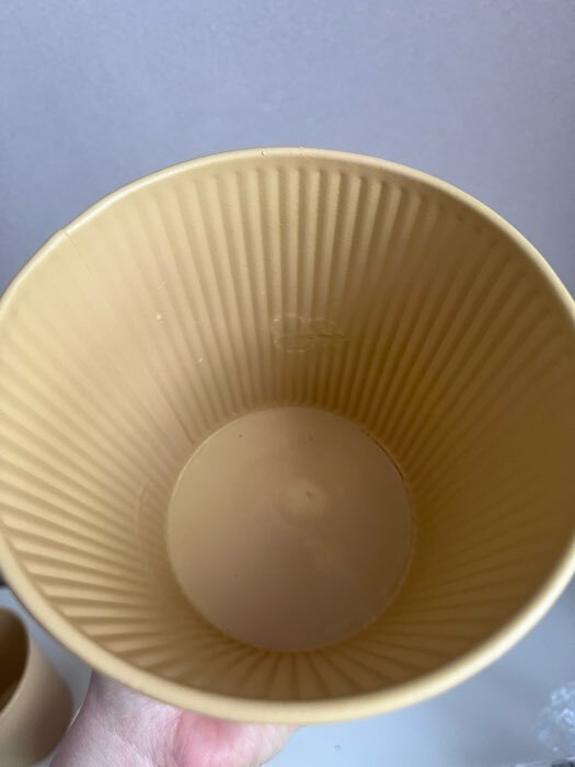 Фотография покупателя товара Декоративное кашпо «Ведёрко Килли», 14×14×13 см, металлическое, жёлтое - Фото 3