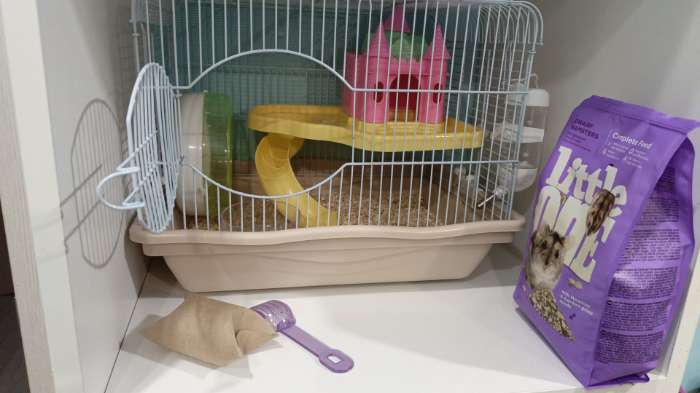 Фотография покупателя товара Клетка для грызунов «Пижон», 37×27×30 см, укомплектованная, с замком, пластик, металл, коричневая - Фото 1