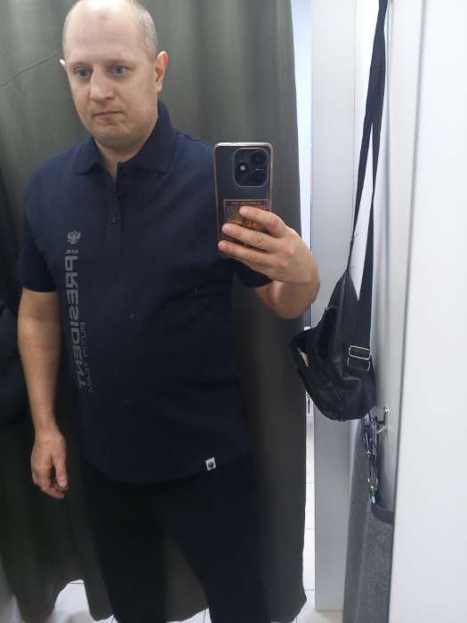 Фотография покупателя товара Поло President, размер M, цвет синий - Фото 1