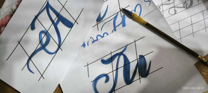 Фотография покупателя товара Кисть для каллиграфии, коза, № 3, круглая, в блистере - Фото 1