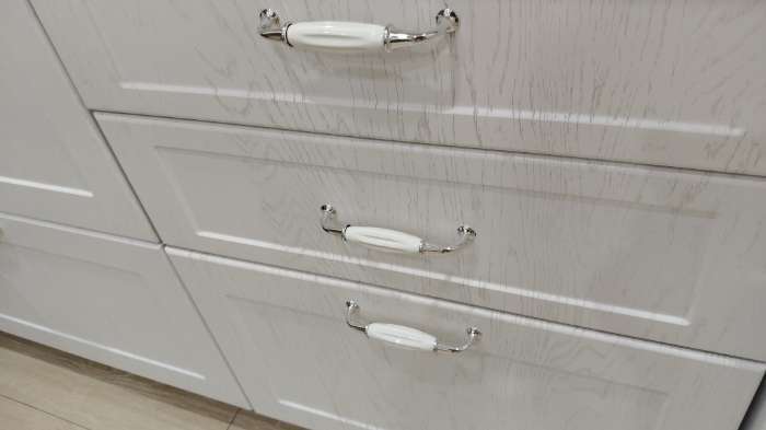 Фотография покупателя товара Ручка скоба STYLISH Ceramics 003, керамическая, цвет хром - Фото 2