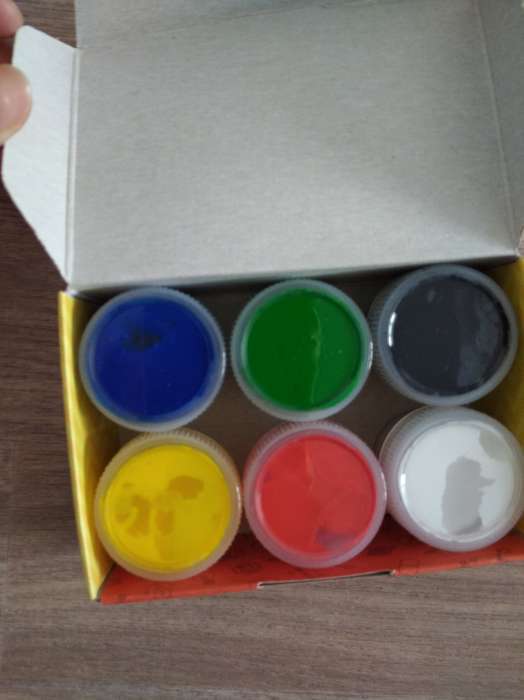 Фотография покупателя товара Краски пальчиковые набор 6 цветов x 20 мл Calligrata, для детей от 1 года - Фото 4