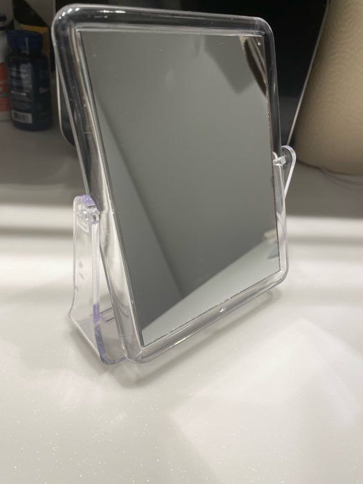 Фотография покупателя товара Зеркало настольное, двустороннее, зеркальная поверхность 12 × 15 см, цвет прозрачный - Фото 4