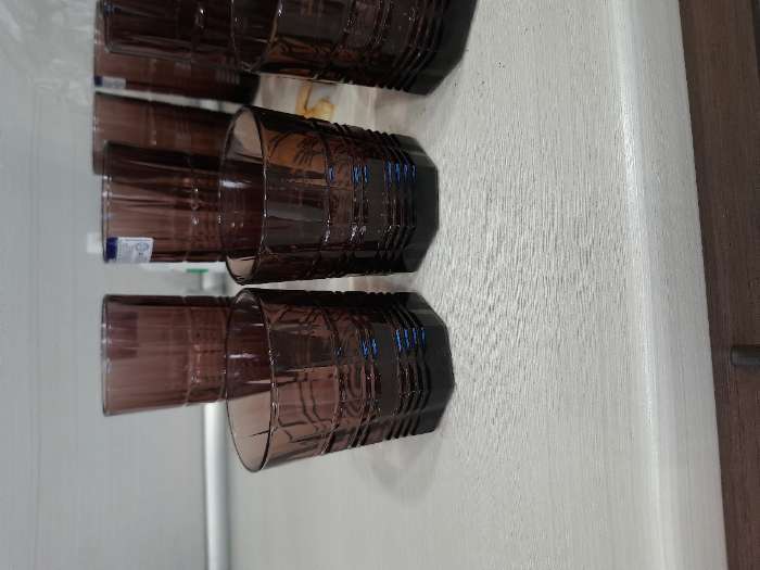 Фотография покупателя товара Набор низких стеклянных стаканов Dallas, 300 мл, 4 шт, цвет лилак - Фото 1