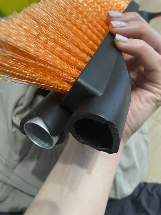 Фотография покупателя товара Щетка сметка TORSO, 60 см, со скребком, усиленная, МИКС - Фото 4