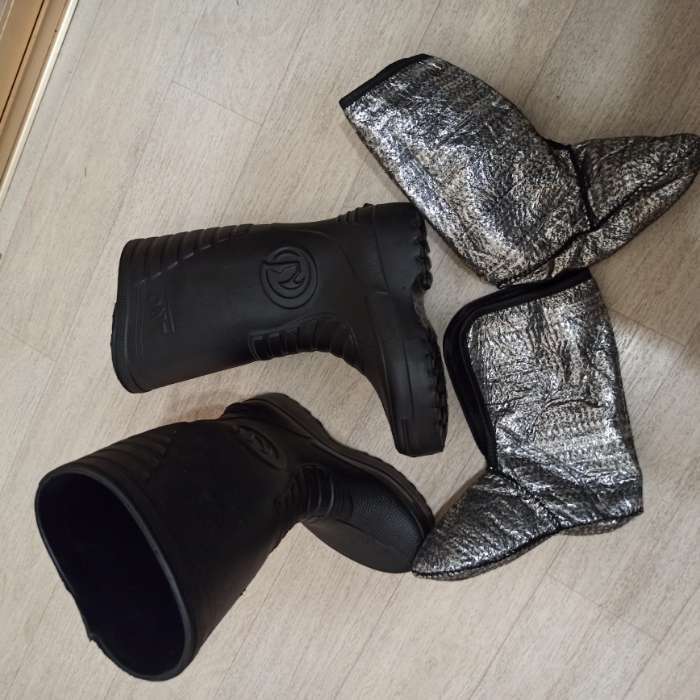 Фотография покупателя товара Сапоги мужские утепленные, размер 40/41, цвет чёрный - Фото 2