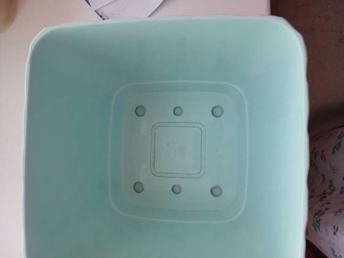 Фотография покупателя товара Горшок для цветов с поддоном «Классика», 2 л, пластиковый, цвет мятный - Фото 4