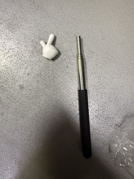 Фотография покупателя товара Указка телескопическая 68 см, черная - Фото 2