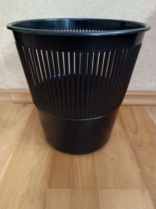 Фотография покупателя товара Корзина для бумаг и мусора 10 л, «Доступный офис», сетчатая, белая - Фото 1