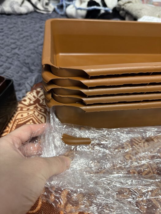 Фотография покупателя товара Ящик для рассады, 53×21.5×7.2 см, 7.5 л, пластик, МИКС - Фото 6