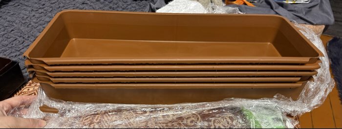 Фотография покупателя товара Ящик для рассады, 53×21.5×7.2 см, 7.5 л, пластик, МИКС - Фото 7