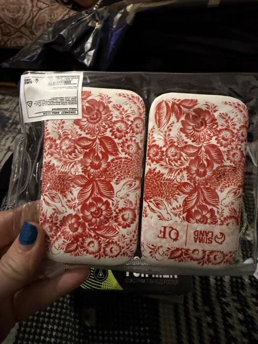 Фотография покупателя товара Набор маникюрный «Роспись», 6 предметов, в футляре, красный, белый - Фото 2