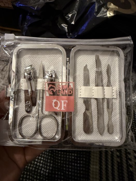 Фотография покупателя товара УЦЕНКА Набор маникюрный «Россия», 6 предметов, разноцветный - Фото 2