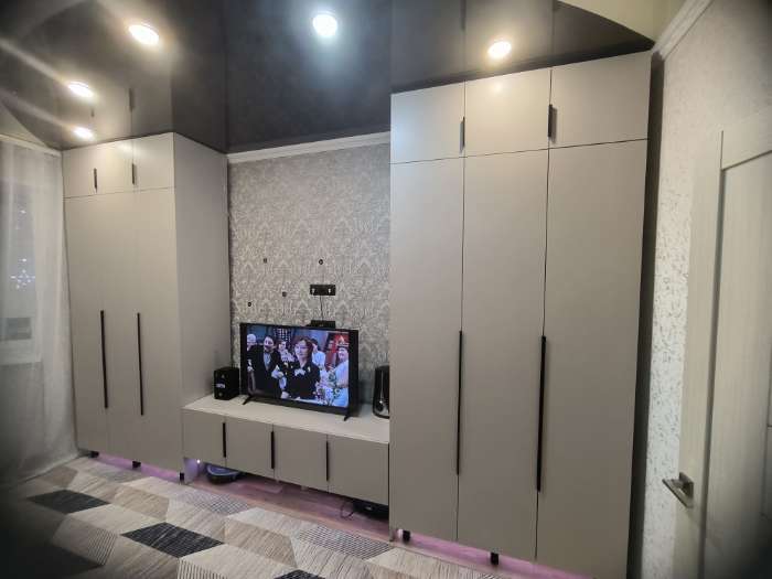 Фотография покупателя товара Шкаф двухстворчатый «Бруно», 800×505×2216 мм, цвет белый - Фото 4