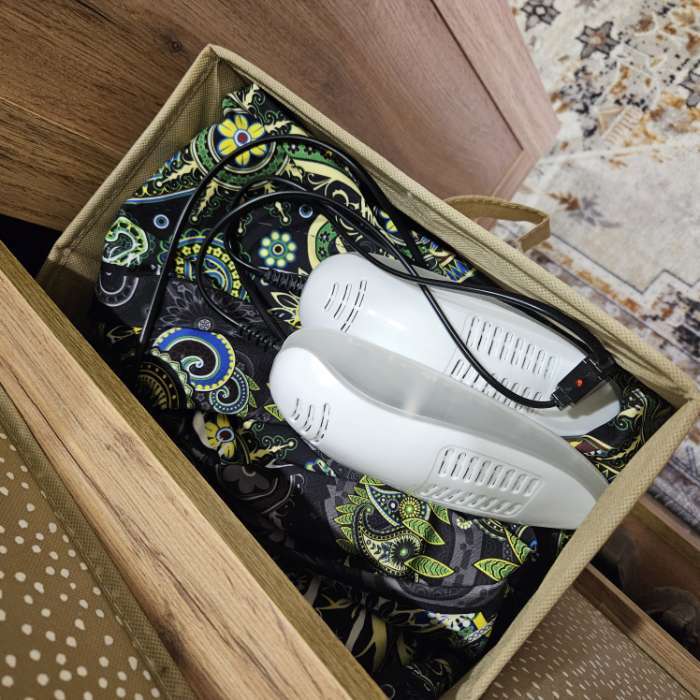 Фотография покупателя товара Короб для хранения Доляна Points, 27×27×27 см, бежевый - Фото 2