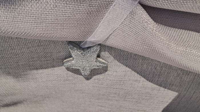 Фотография покупателя товара Подхват для штор «Звезда», d=4.5 см, цвет серебряный - Фото 1