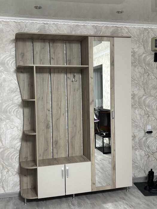 Фотография покупателя товара Прихожая «Лика 1», 1500×370×2150 мм, цвет кашемир/крафт серый - Фото 30