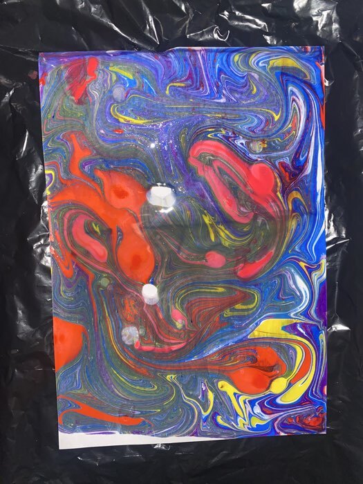 Фотография покупателя товара Эбру. Набор для рисования на воде - Фото 1