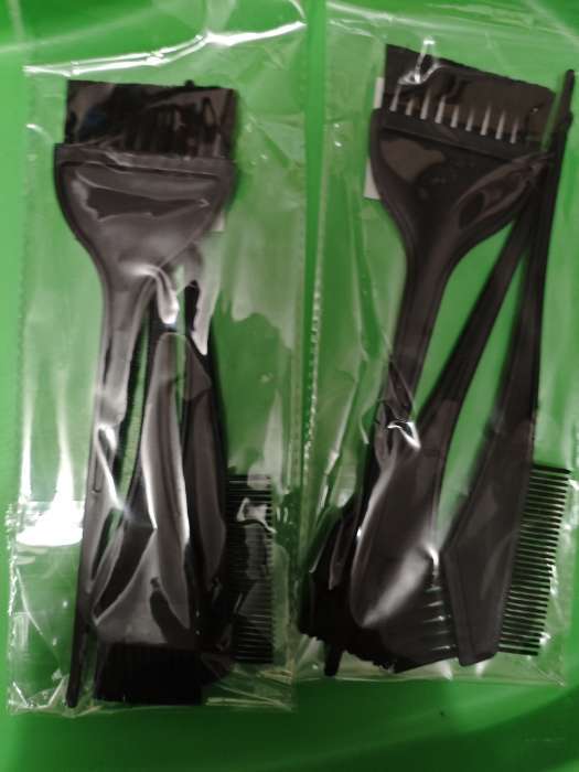 Фотография покупателя товара Набор для окрашивания, 3 кисти, чёрный - Фото 1