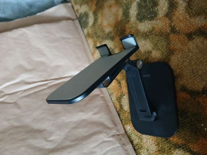 Фотография покупателя товара Держатель для мобильных устройств Hoco PH34, для диагонали 4.7-13", чёрный - Фото 2