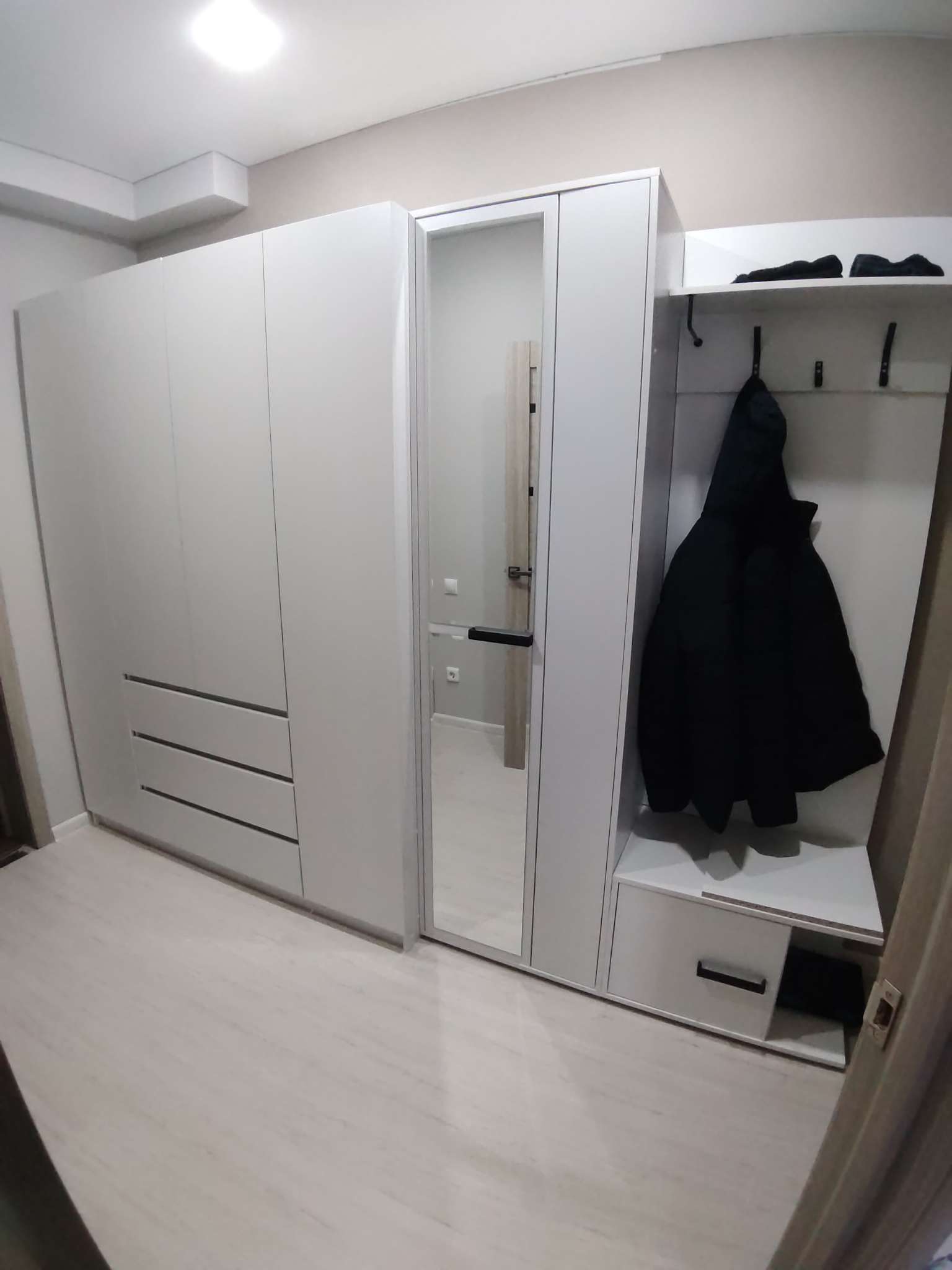 Фотография покупателя товара Прихожая «Моника-3», 1650×430×2100 мм, цвет белый - Фото 1