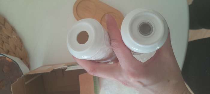 Фотография покупателя товара Набор фарфоровый для специй на бамбуковой подставке BellaTenero «Кракле», 2 предмета: солонка, перечница, цвет белый - Фото 3