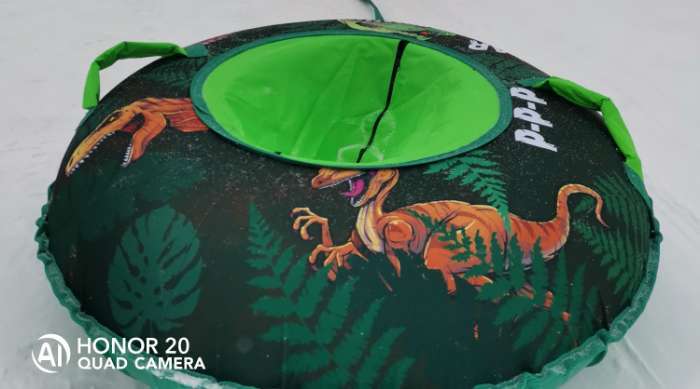 Фотография покупателя товара Тюбинг-ватрушка «Рекс», диаметр чехла 90 см - Фото 1