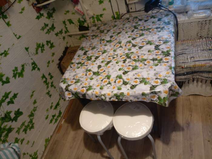 Фотография покупателя товара Табурет для кухни «Булат», экокожа, цвет чёрный - Фото 1