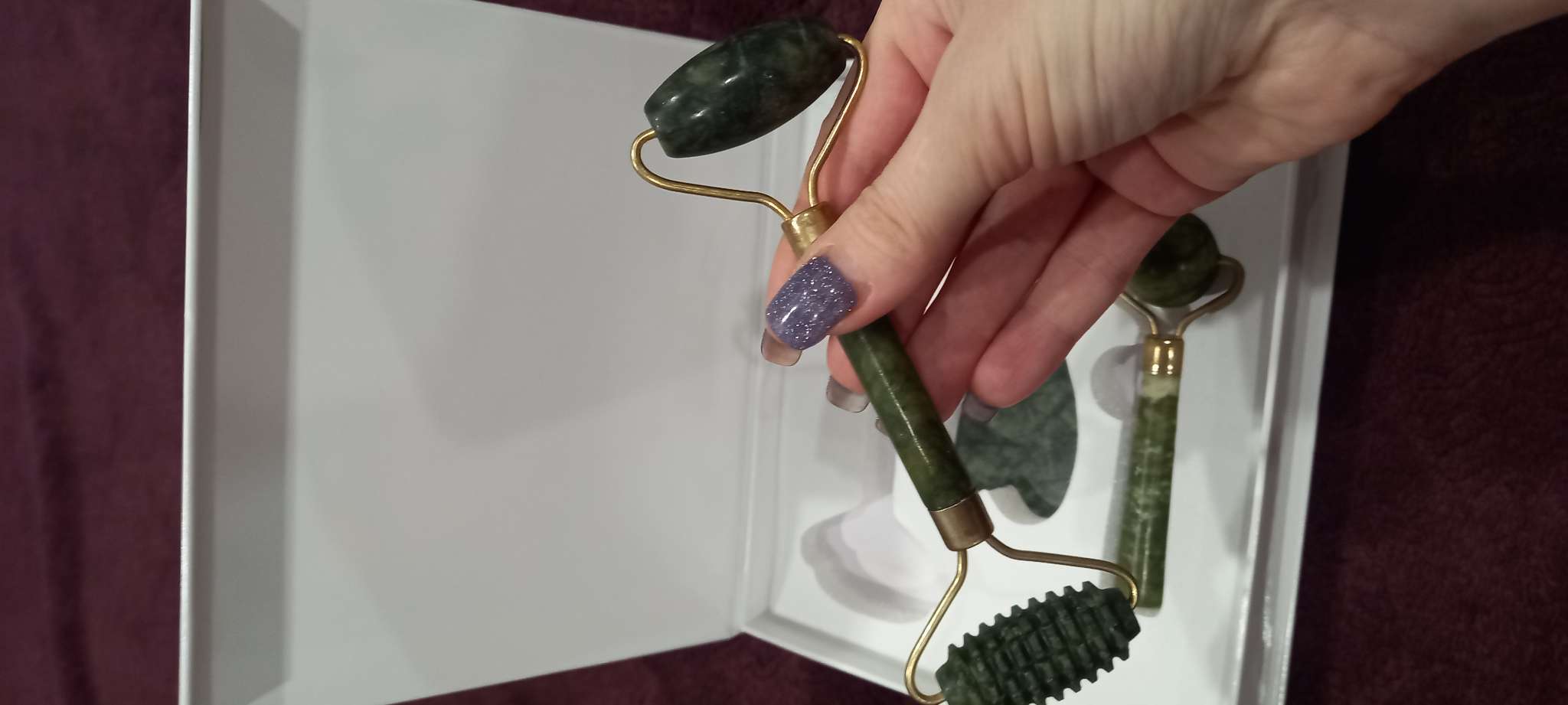 Фотография покупателя товара Массажер гуаша, набор 3 в 1 «Начни день с улыбки», 15×12.5 см - Фото 3