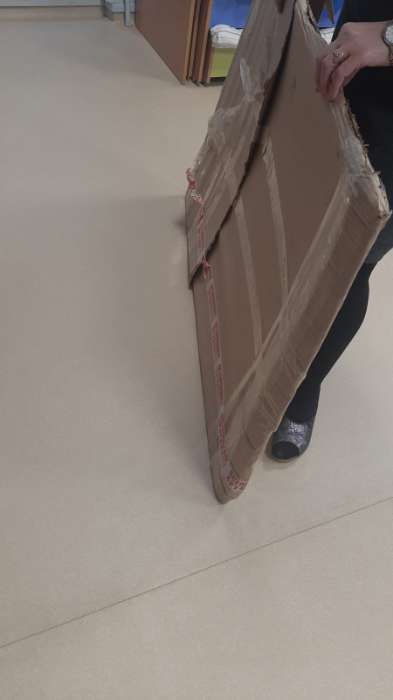 Фотография покупателя товара Доска магнитная 120 х 80 см, односторонняя, с полочкой под маркер, оборот гофрокартон - Фото 7