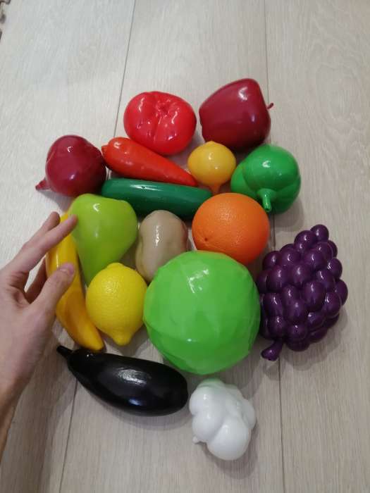 Фотография покупателя товара Тележка для супермаркета с фруктами и овощами, цвета МИКС - Фото 8