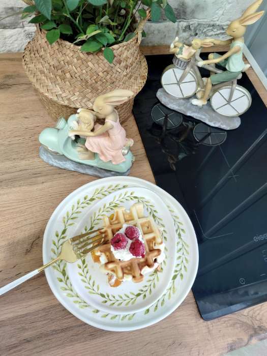 Фотография покупателя товара Тарелка керамическая плоская «Глазурь», 21.2 см, Dolce Ceramo - Фото 2