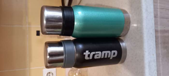 Фотография покупателя товара Термос Мастер К, 1 л, 2 крышки-кружки, нержавеющая сталь, бирюзовый - Фото 2