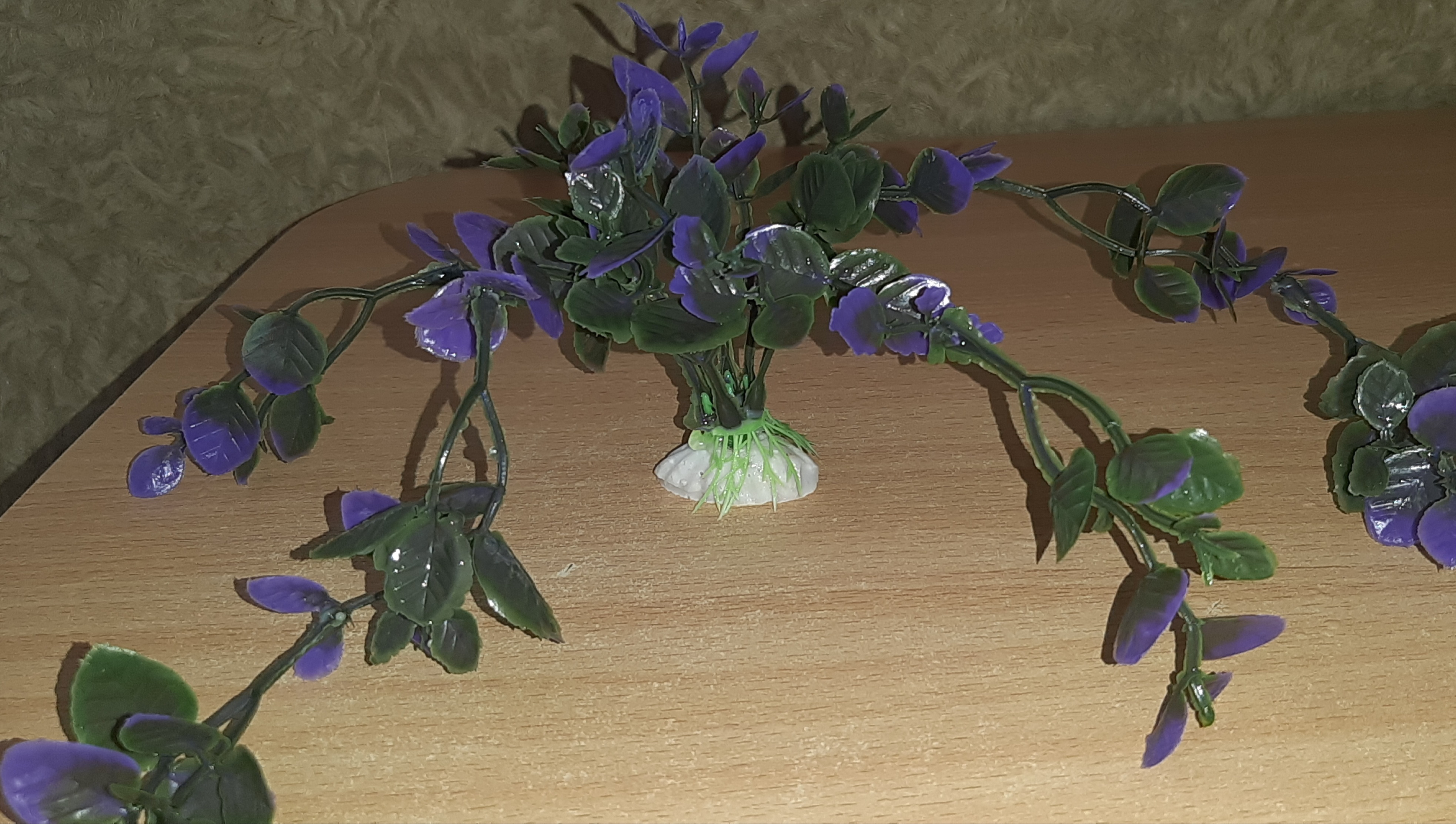 Фотография покупателя товара Набор растений искусственных для аквариума (2 шт), 25 см, фиолетовый - Фото 5