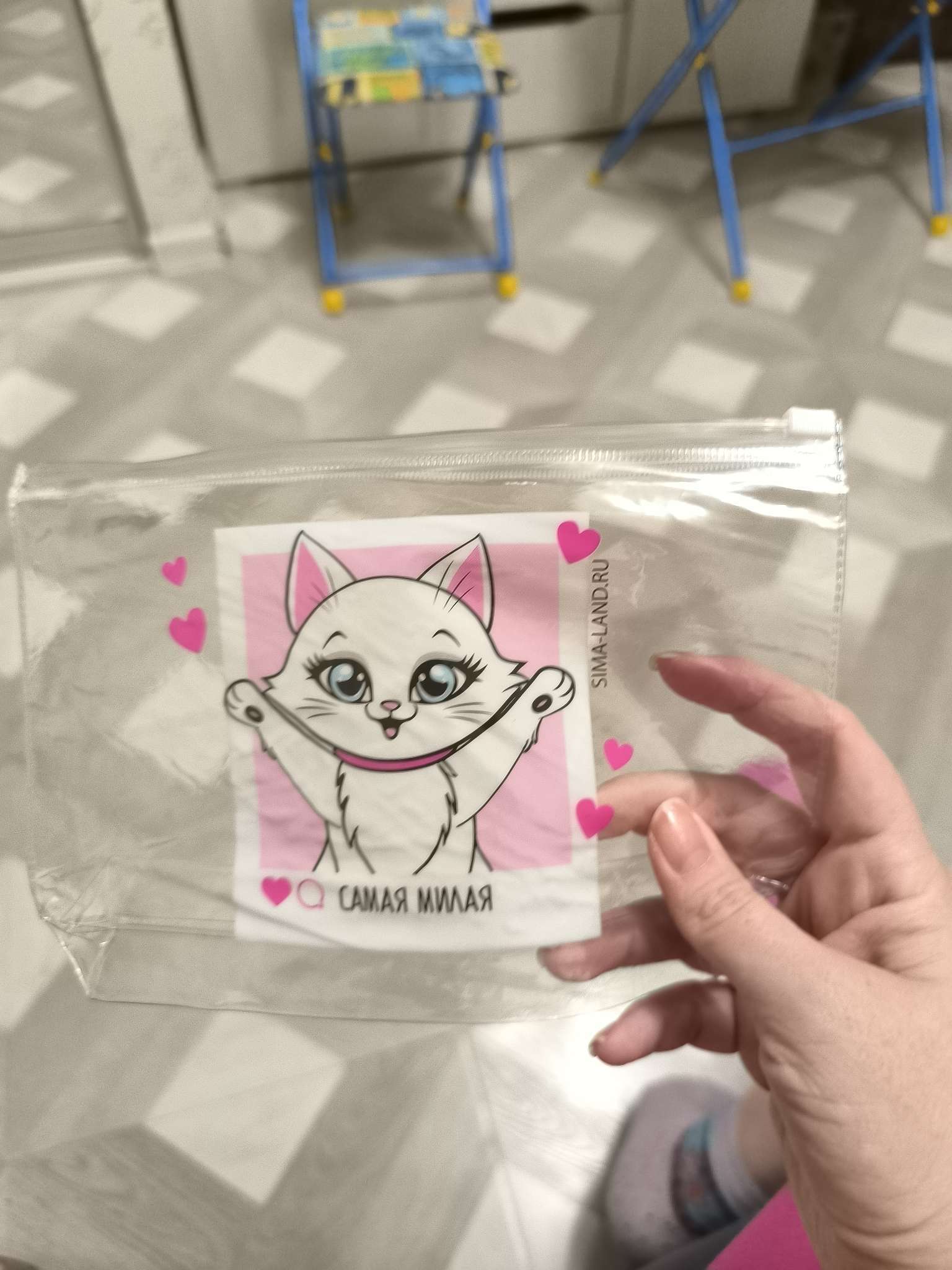 Фотография покупателя товара Косметичка из прозрачного PVC 21×2×14 см «Аниме Girl» - Фото 1