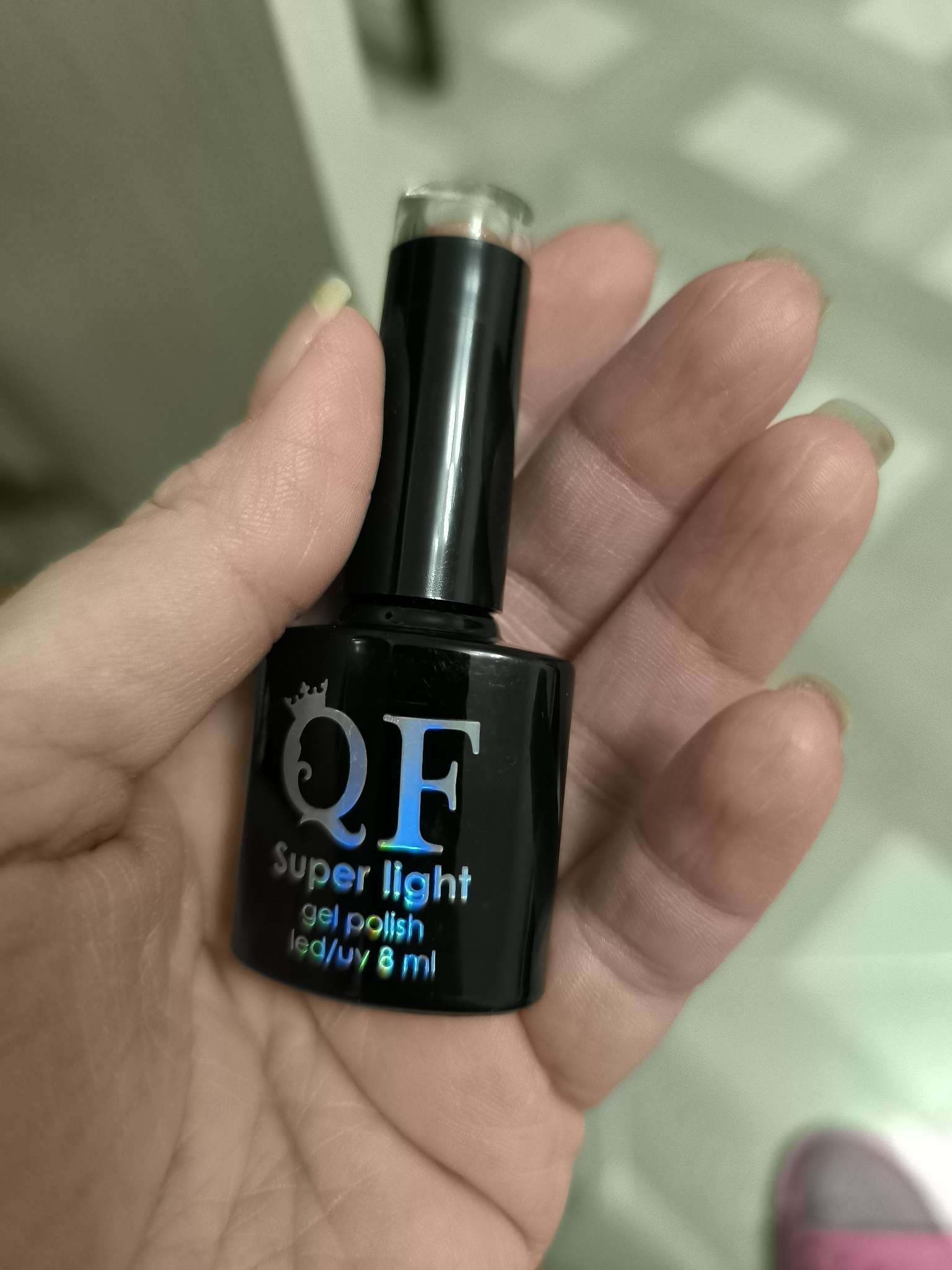 Фотография покупателя товара Гель лак для ногтей, витражный, трехфазный, 8 мл, LED/UV, голубой (11) - Фото 3