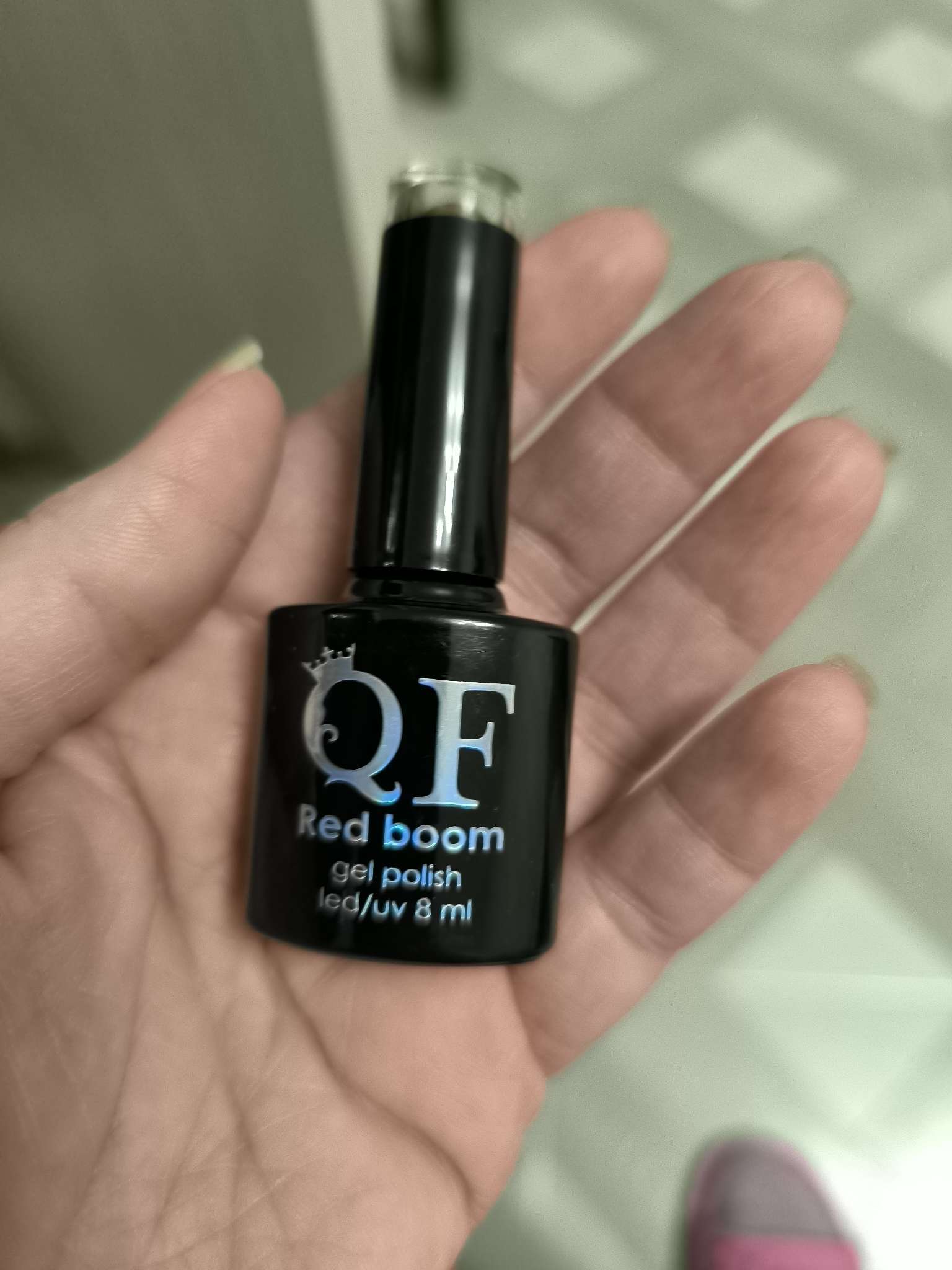 Фотография покупателя товара Гель лак для ногтей, с блёстками, трехфазный, 8 мл, LED/UV, красный (85) - Фото 3